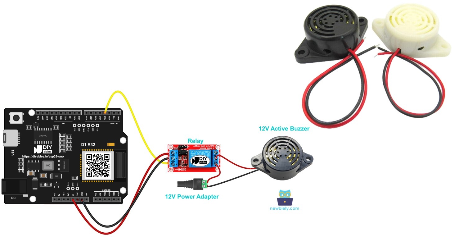 ESP32 Uno buzzer