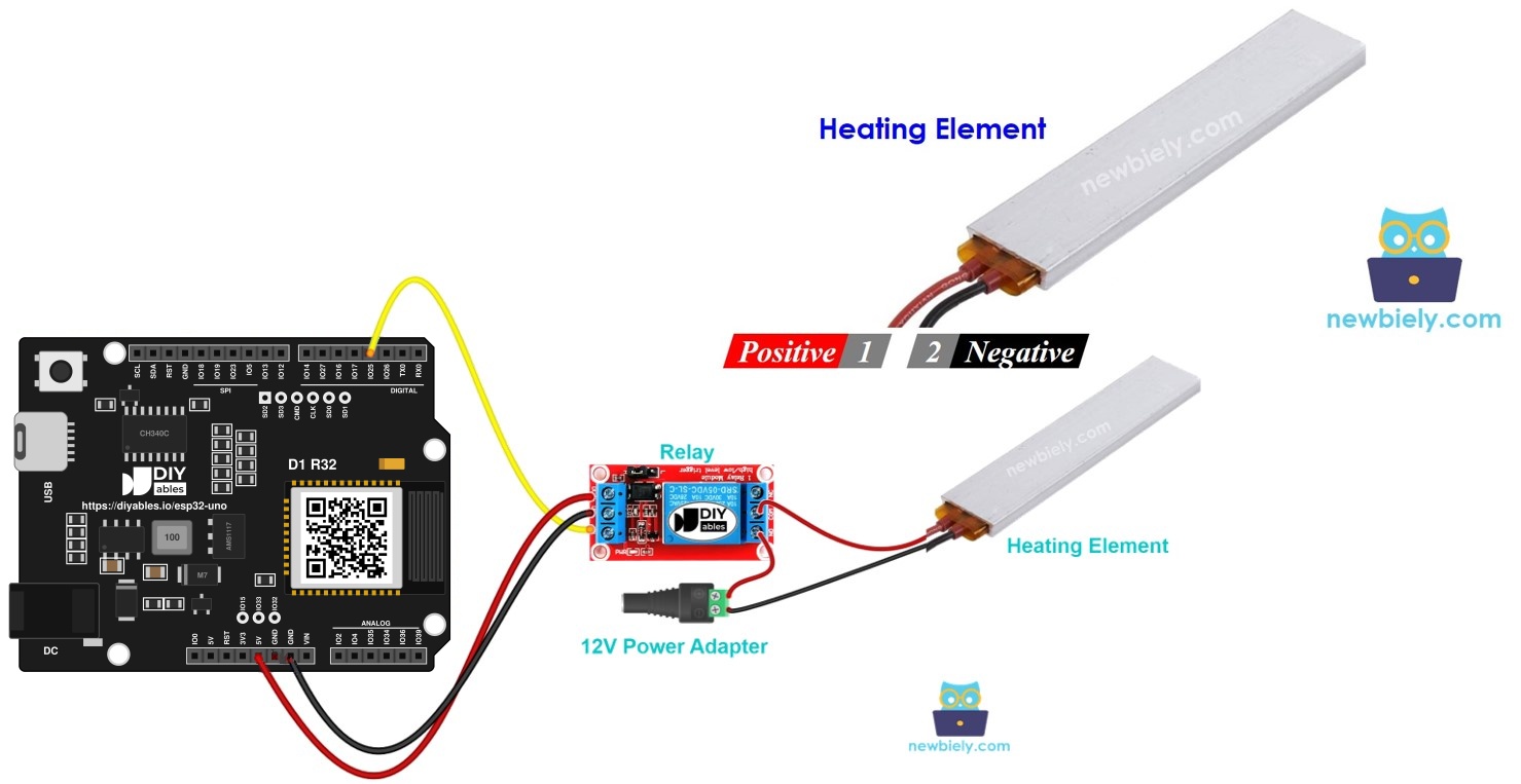 ESP32 Uno heating element