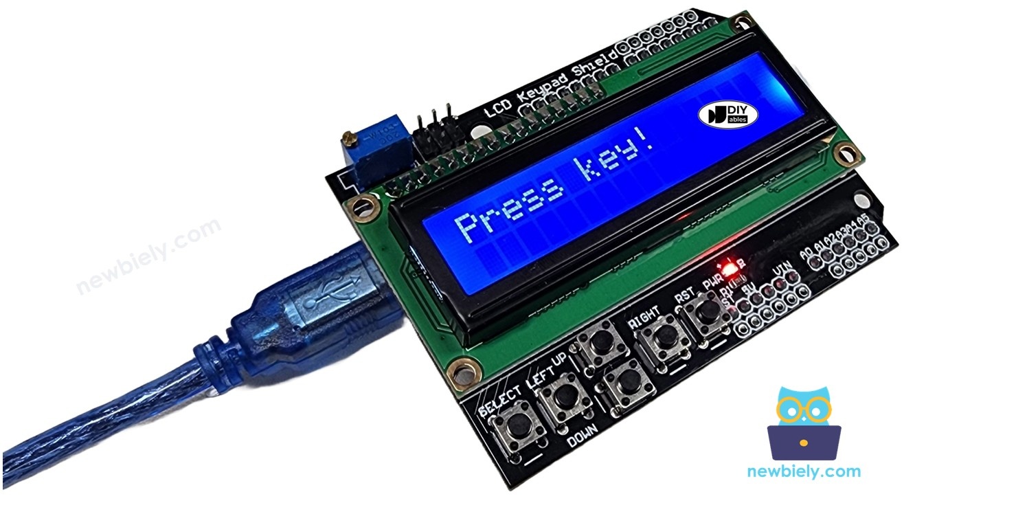 ESP32 Uno LCD keypad shield