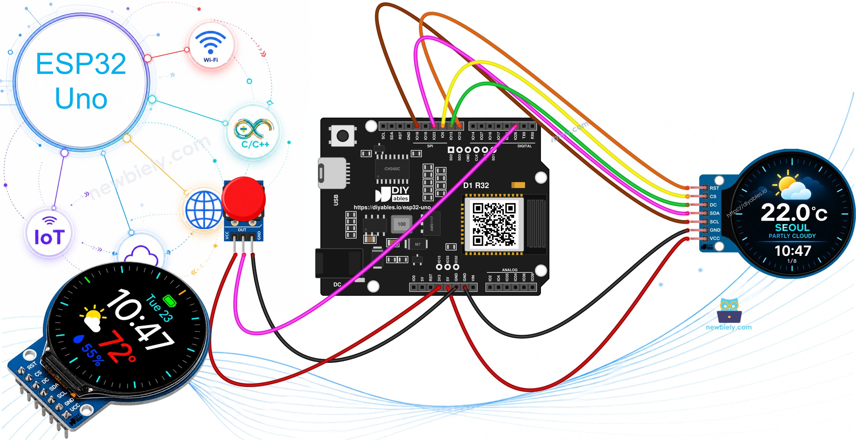 ESP32 Uno smart weather station