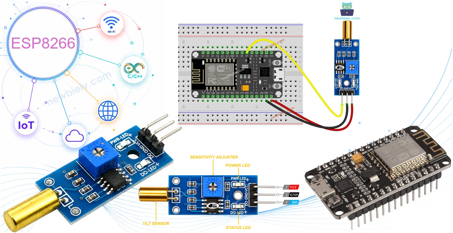 ESP8266 SW520D TILT SENSOR