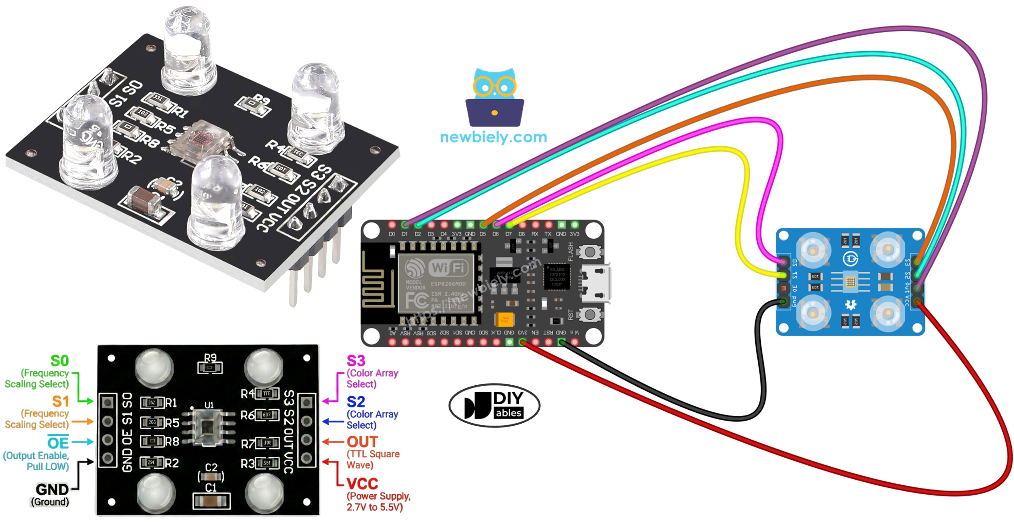 ESP8266 COLOR SENSOR