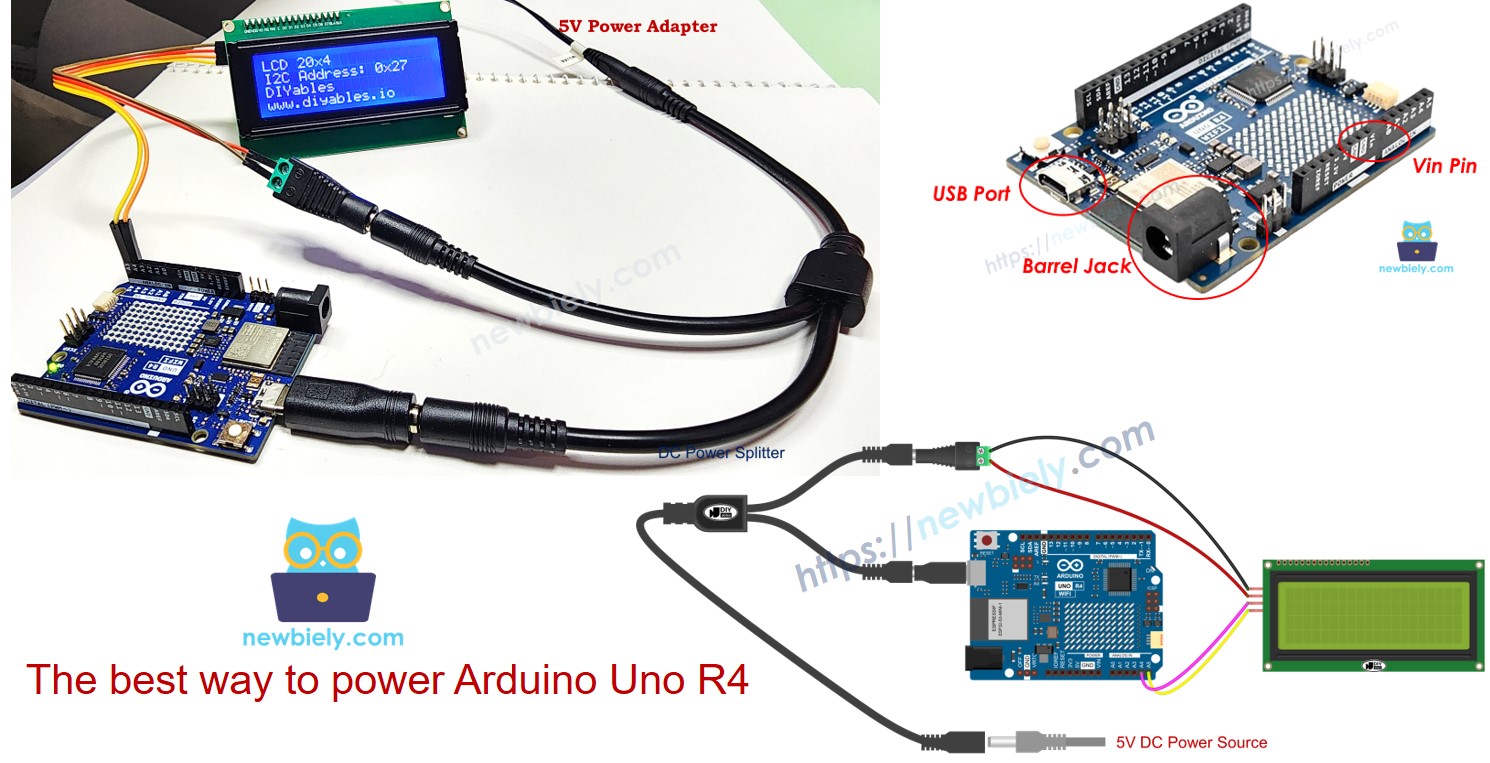 how to power Arduino UNO R4