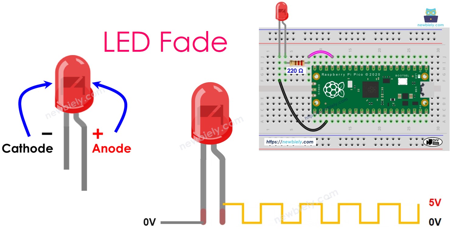 Raspberry Pi Pico Fade LED