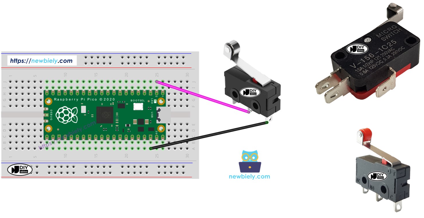 Raspberry Pi Pico - Limit Switch | Raspberry Pi Pico Tutorial