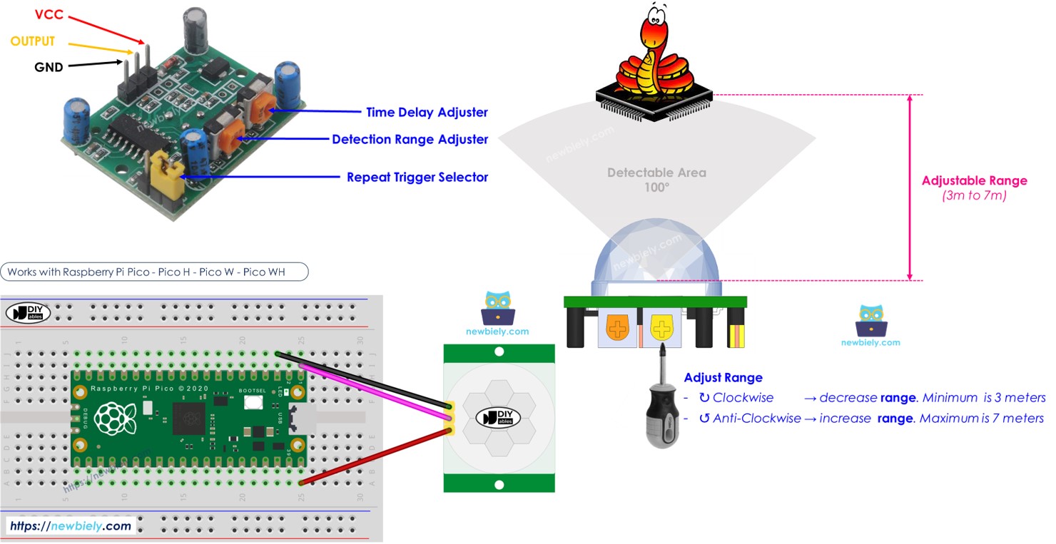 Raspberry Pi Pico motion sensor