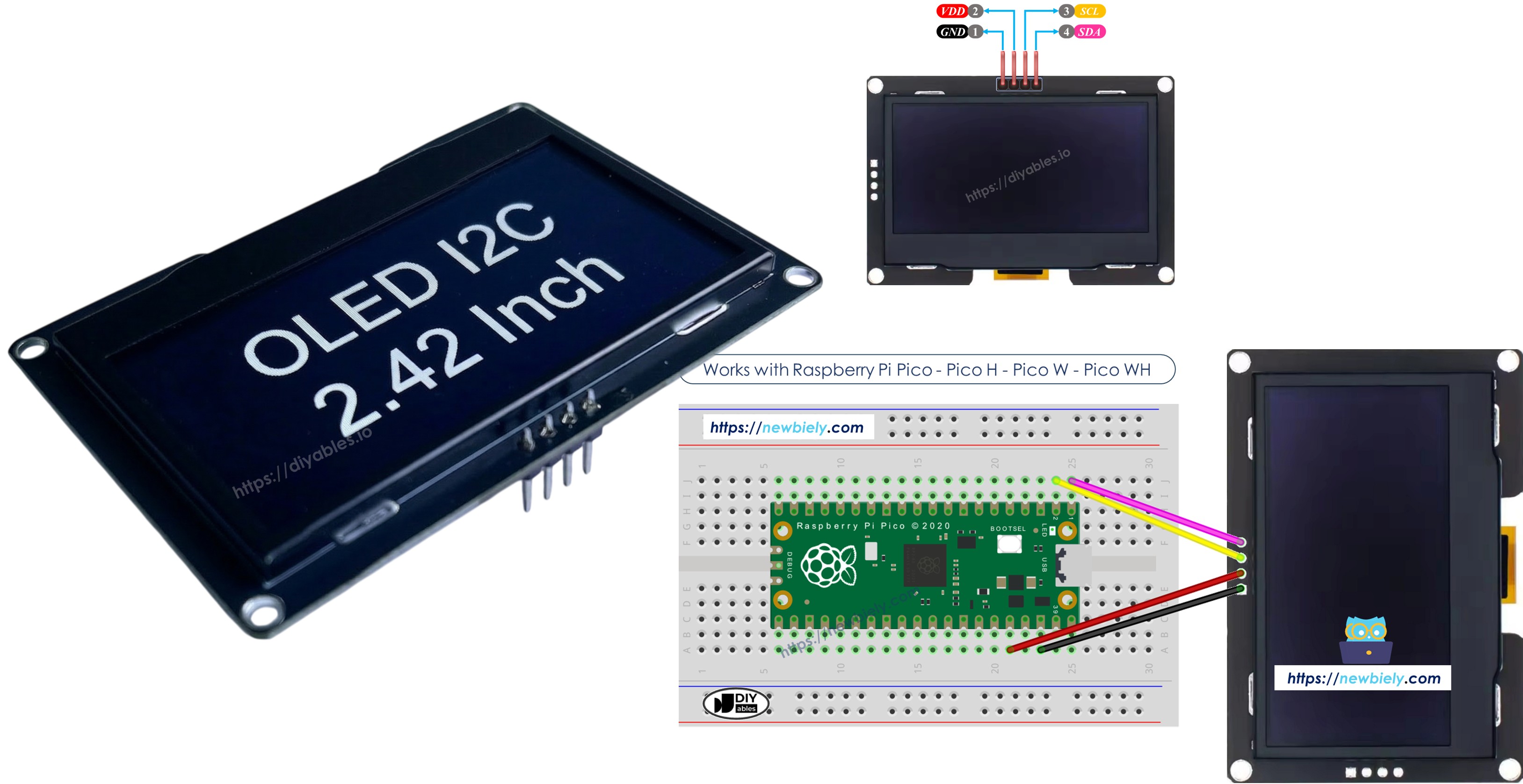 Raspberry Pi Pico MicroPython OLED SSD1309