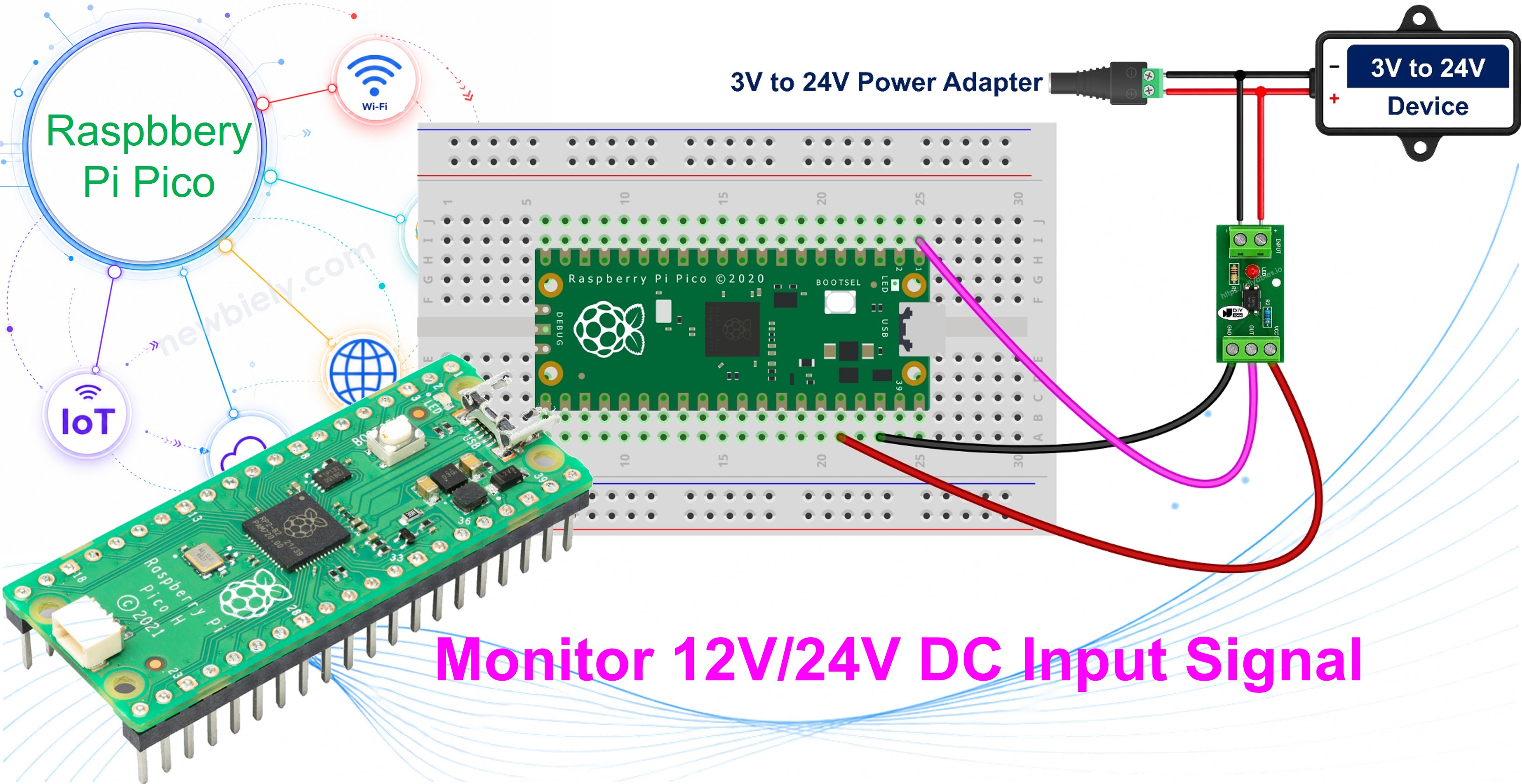 Raspberry Pi Pico PC817 optocoupler isolated digital input