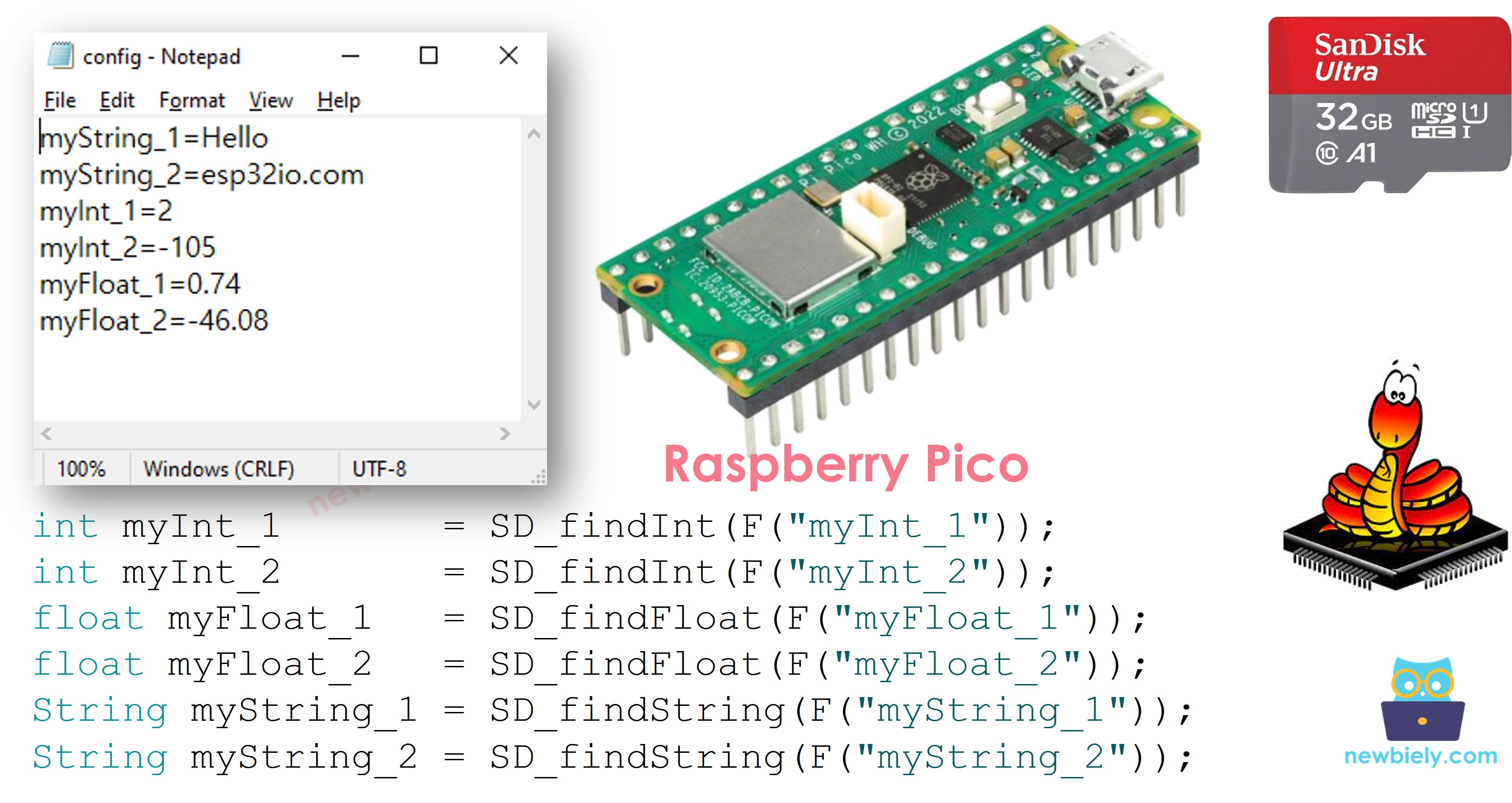 Raspberry Pi Pico Micro SD Card Config File