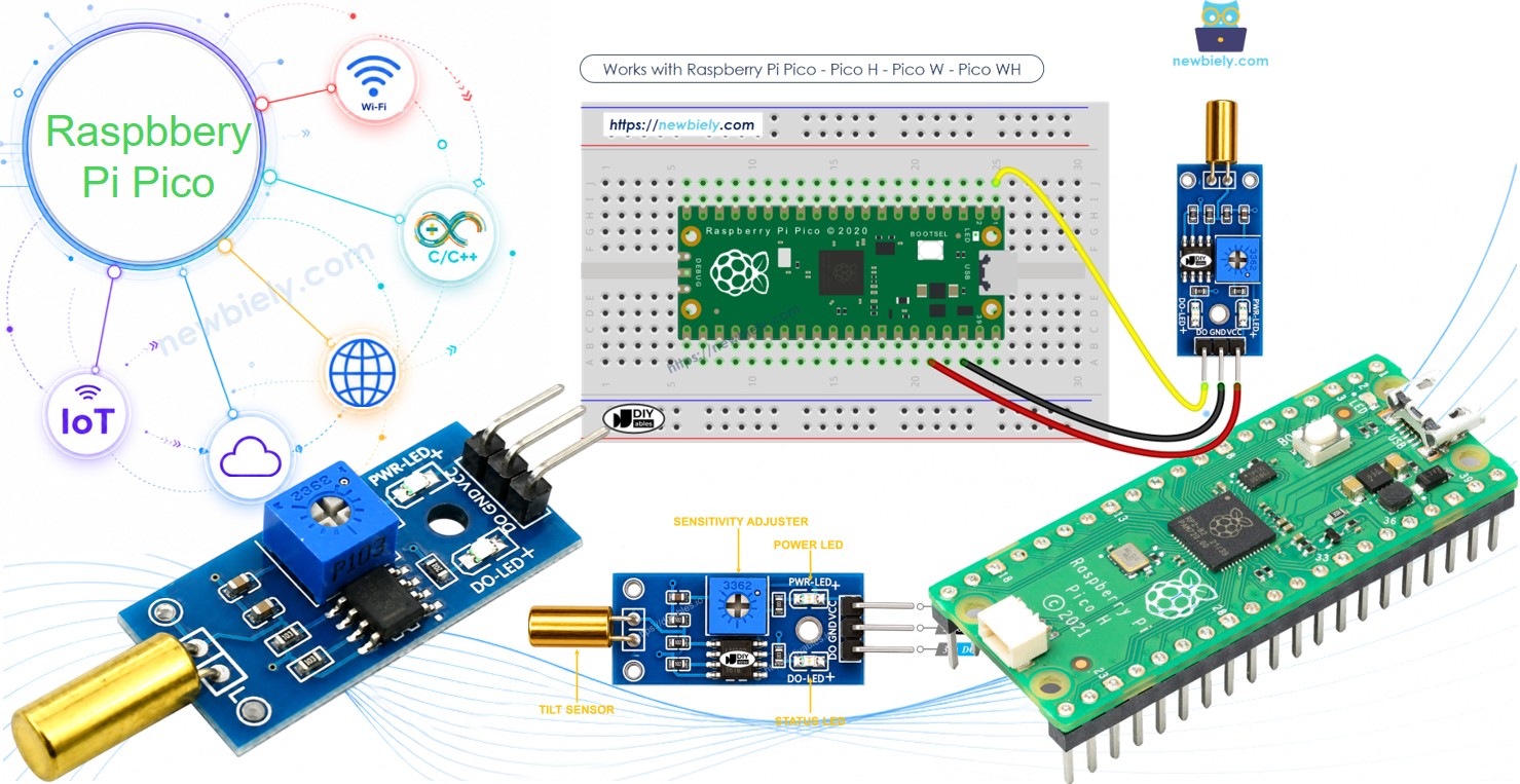 Raspberry Pi Pico SW520D TILT SENSOR