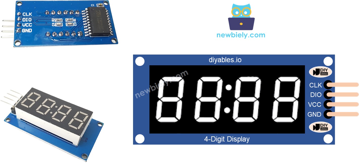 TM1637 Module pinout