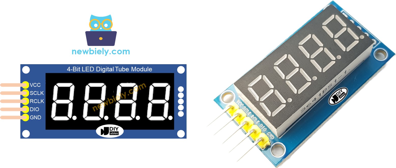 ESP32 - TM1637 4-Digit 7-Segment Display