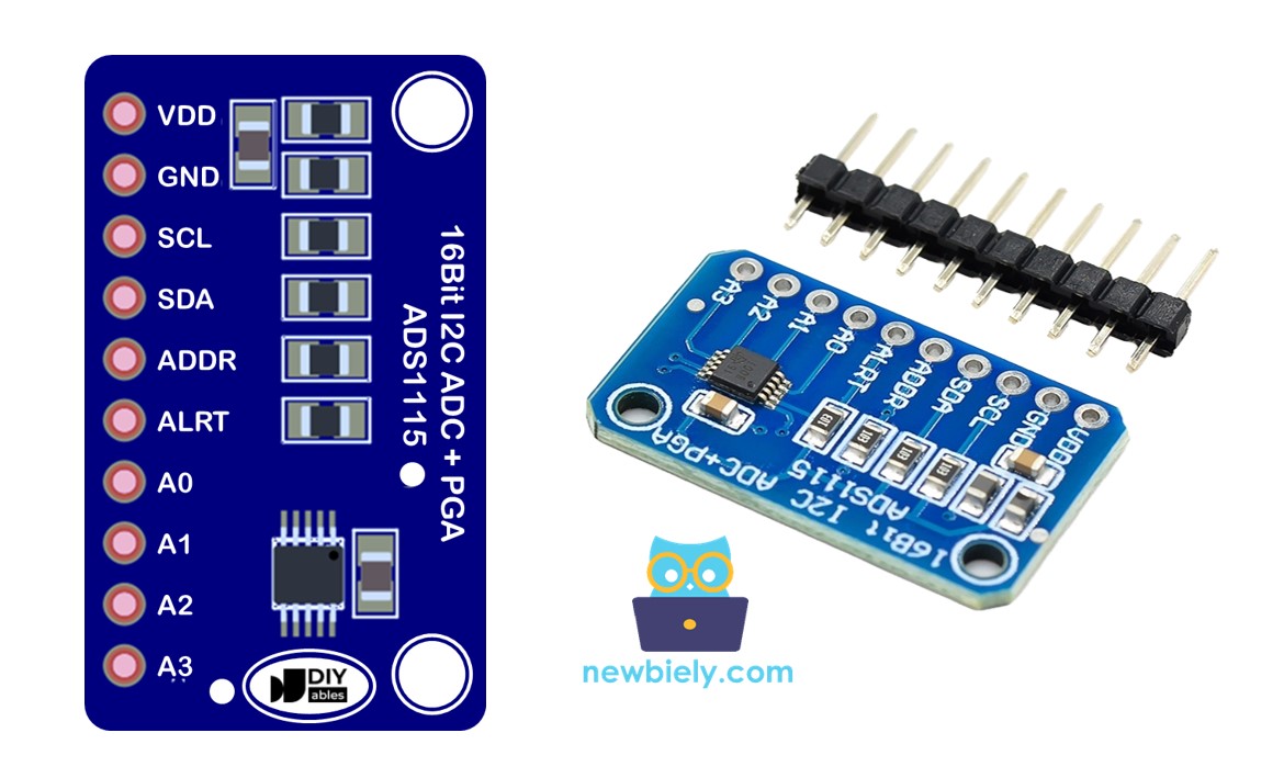 ADS1115 ADC Module pinout