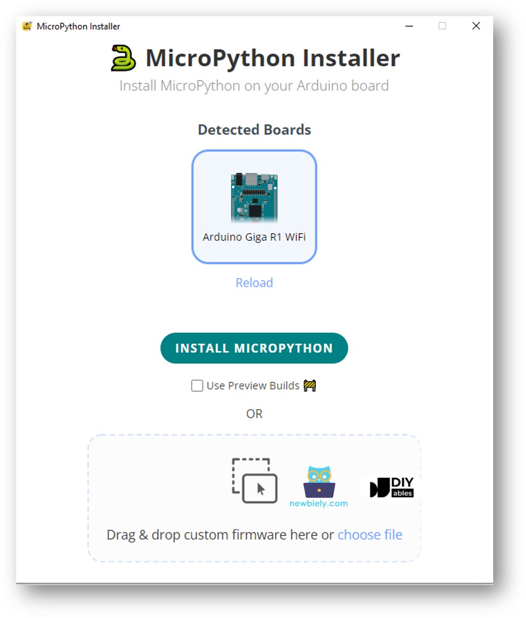 Arduino MicroPython Installer