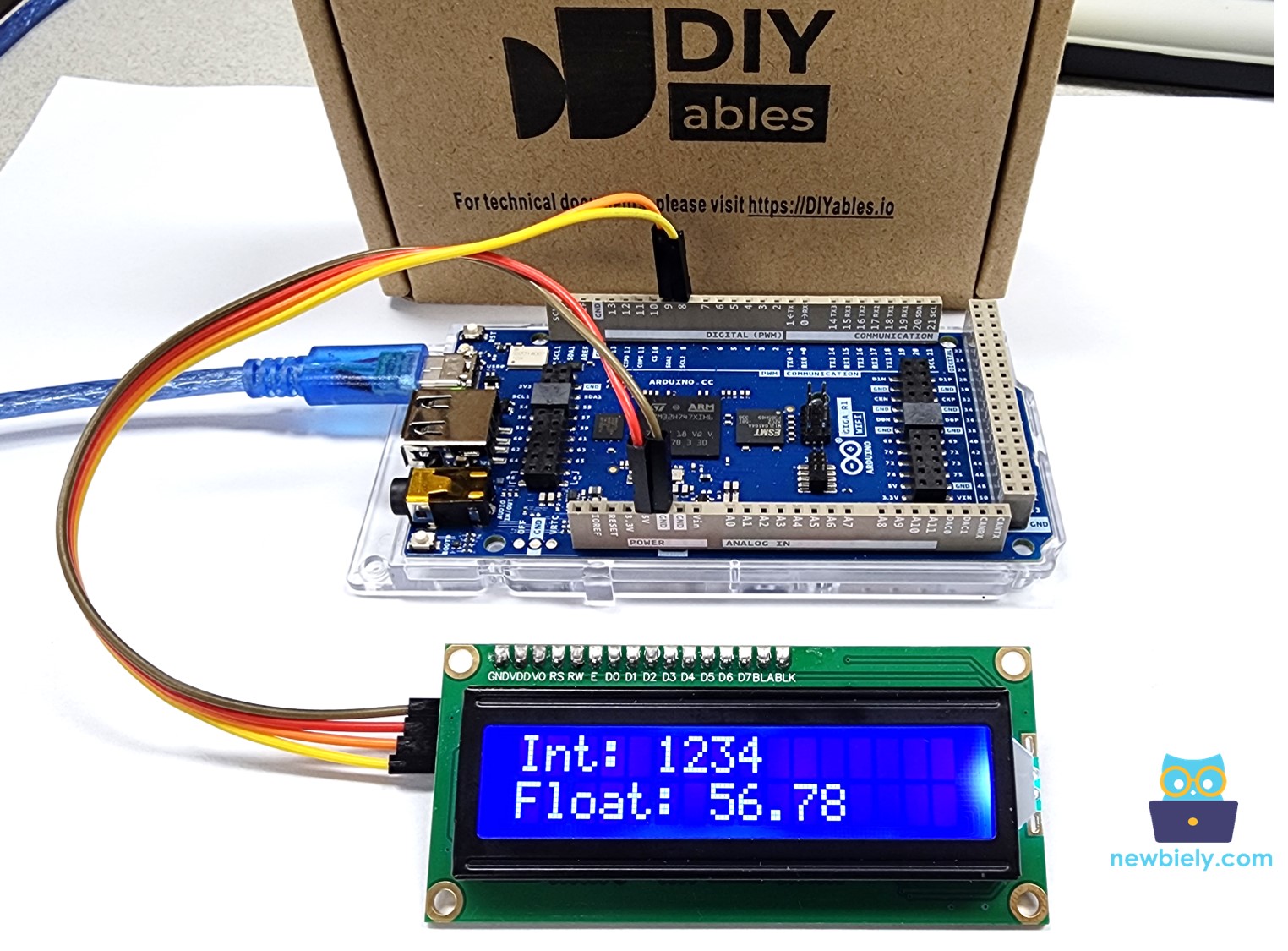 Arduino MicroPython LCD 16x2