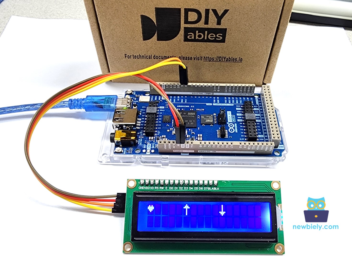 LCD multiple custom characters