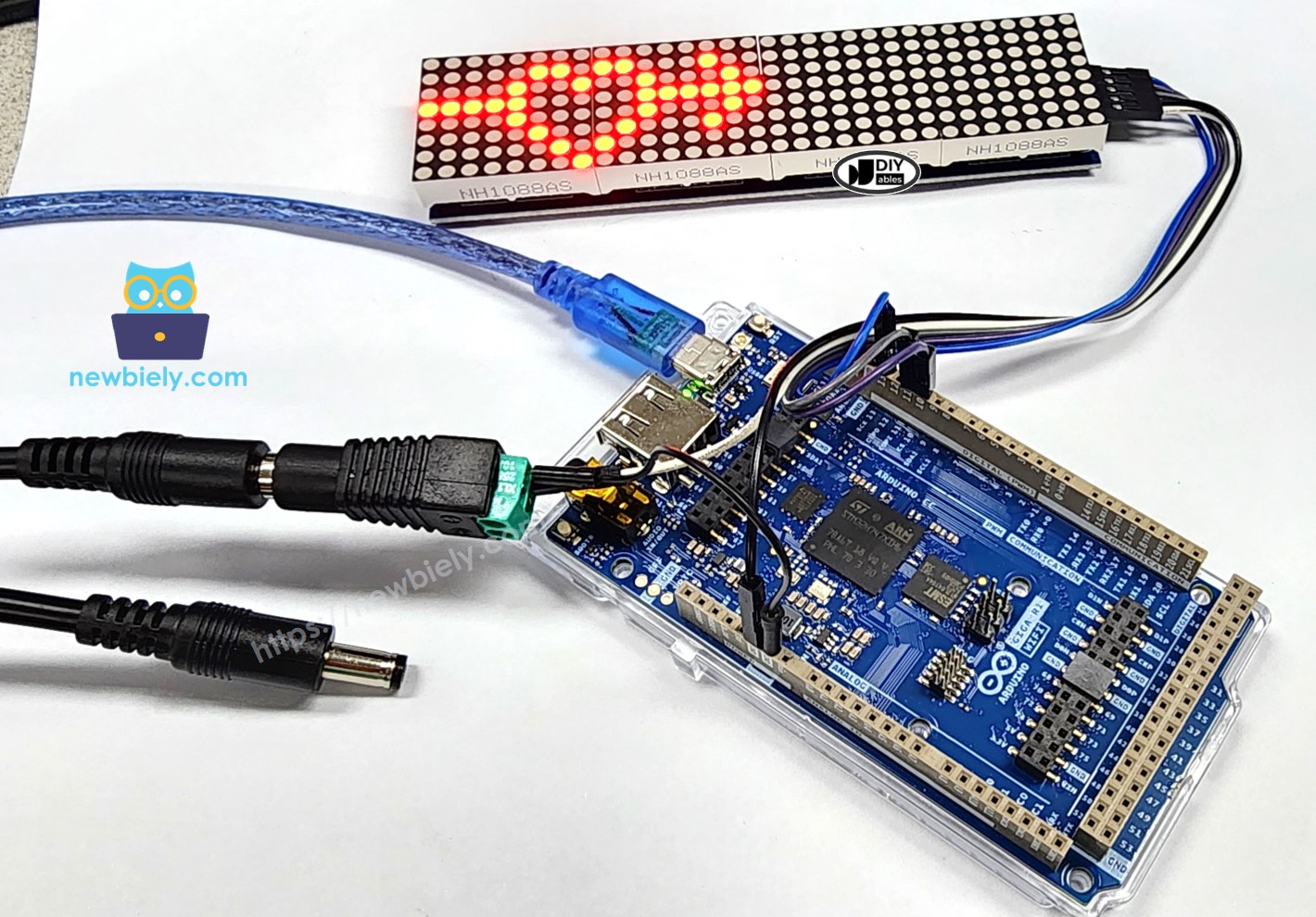 Arduino MicroPython LED matrix custom characters