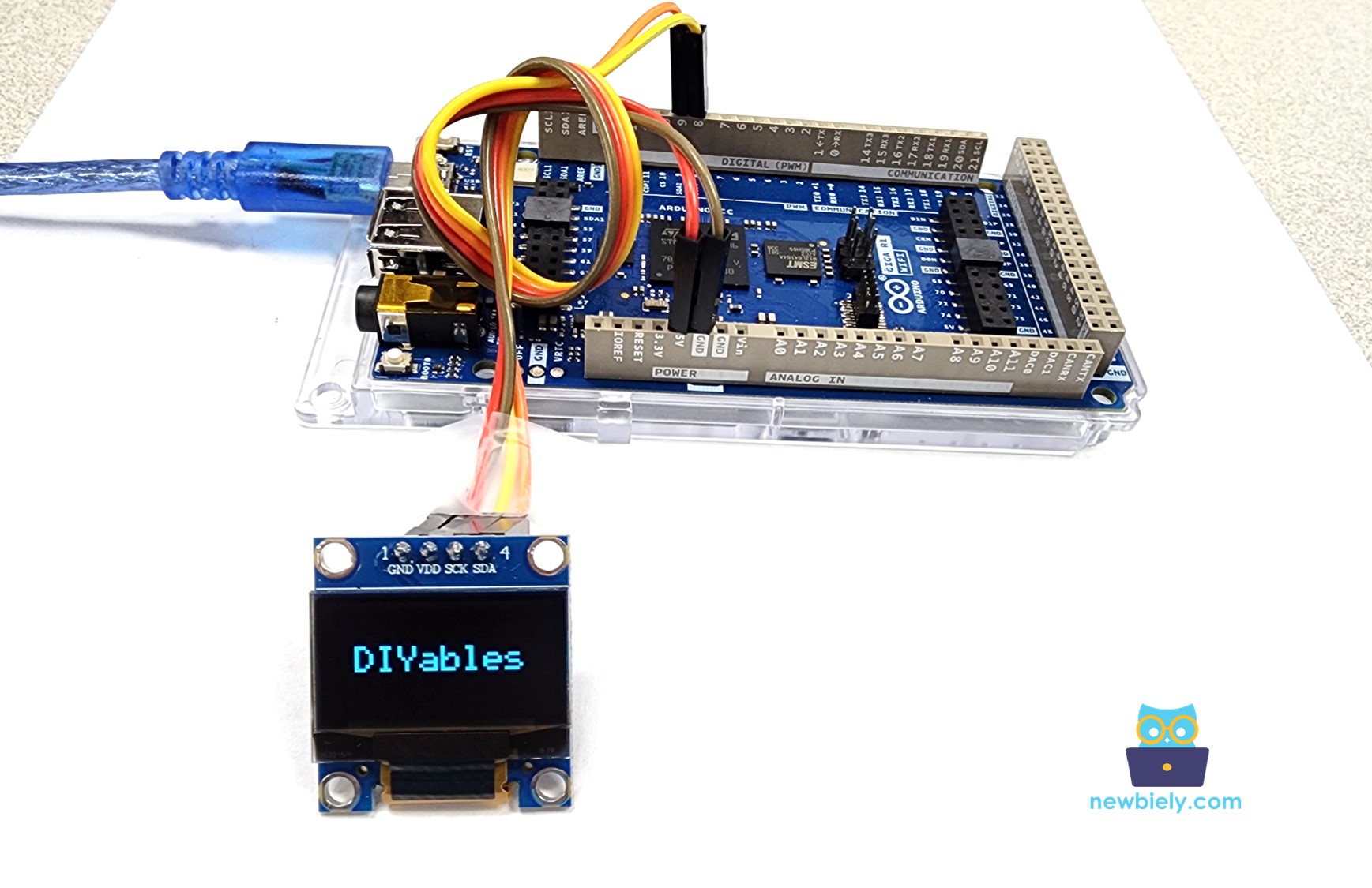 Arduino MicroPython OLED vertical and horizontal center align