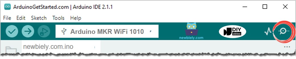 How to open serial monitor on Arduino IDE