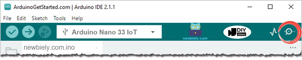 How to open serial monitor on Arduino IDE