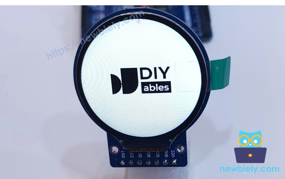 Arduino Nano 33 IoT Round Circular TFT LCD Display Screen display image from SD Card