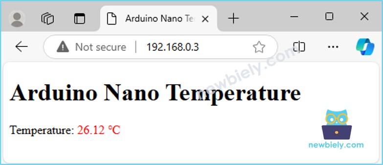 Arduino Nano web server auto reload