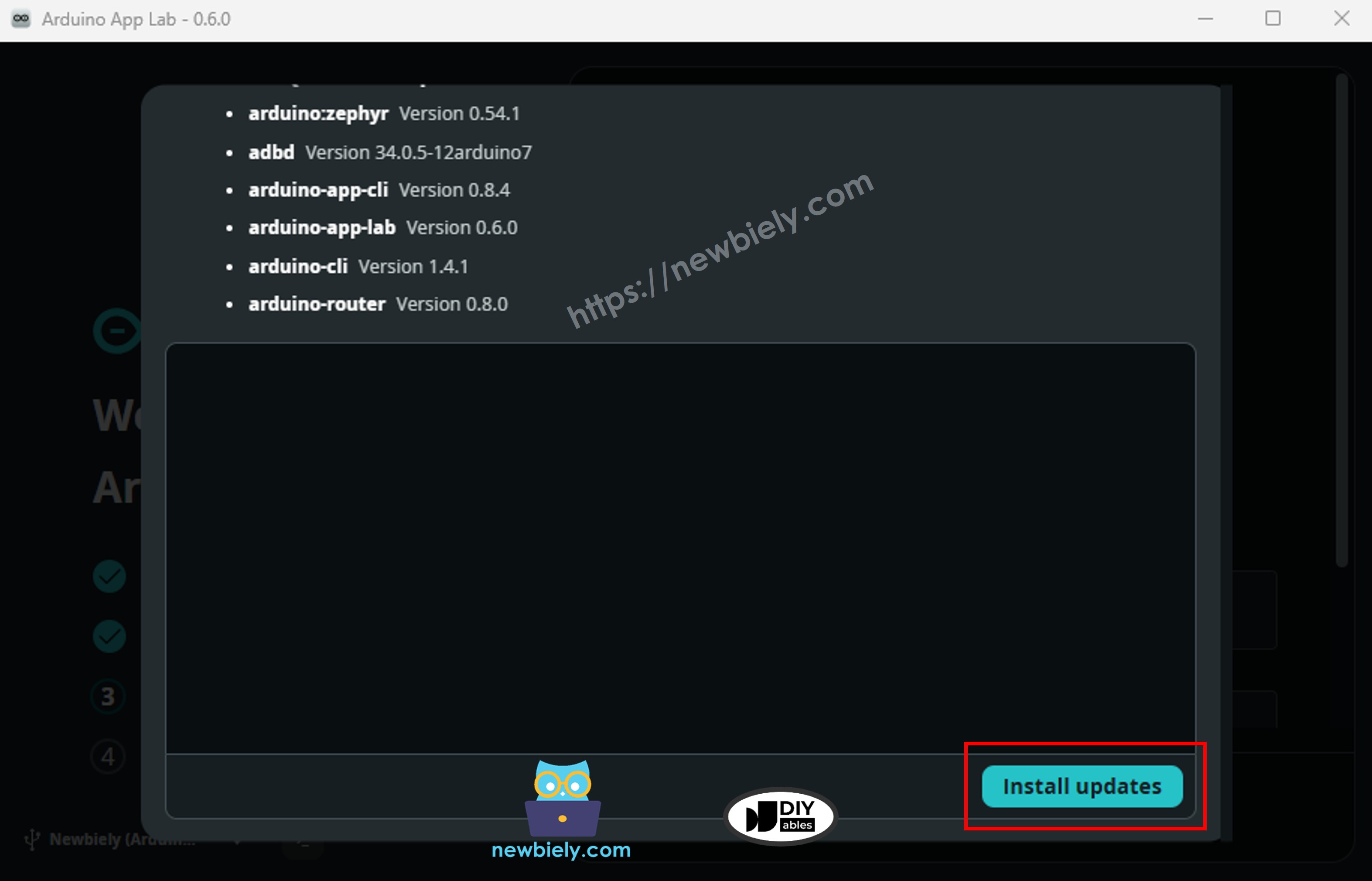 Arduino App Lab - Firmware Update