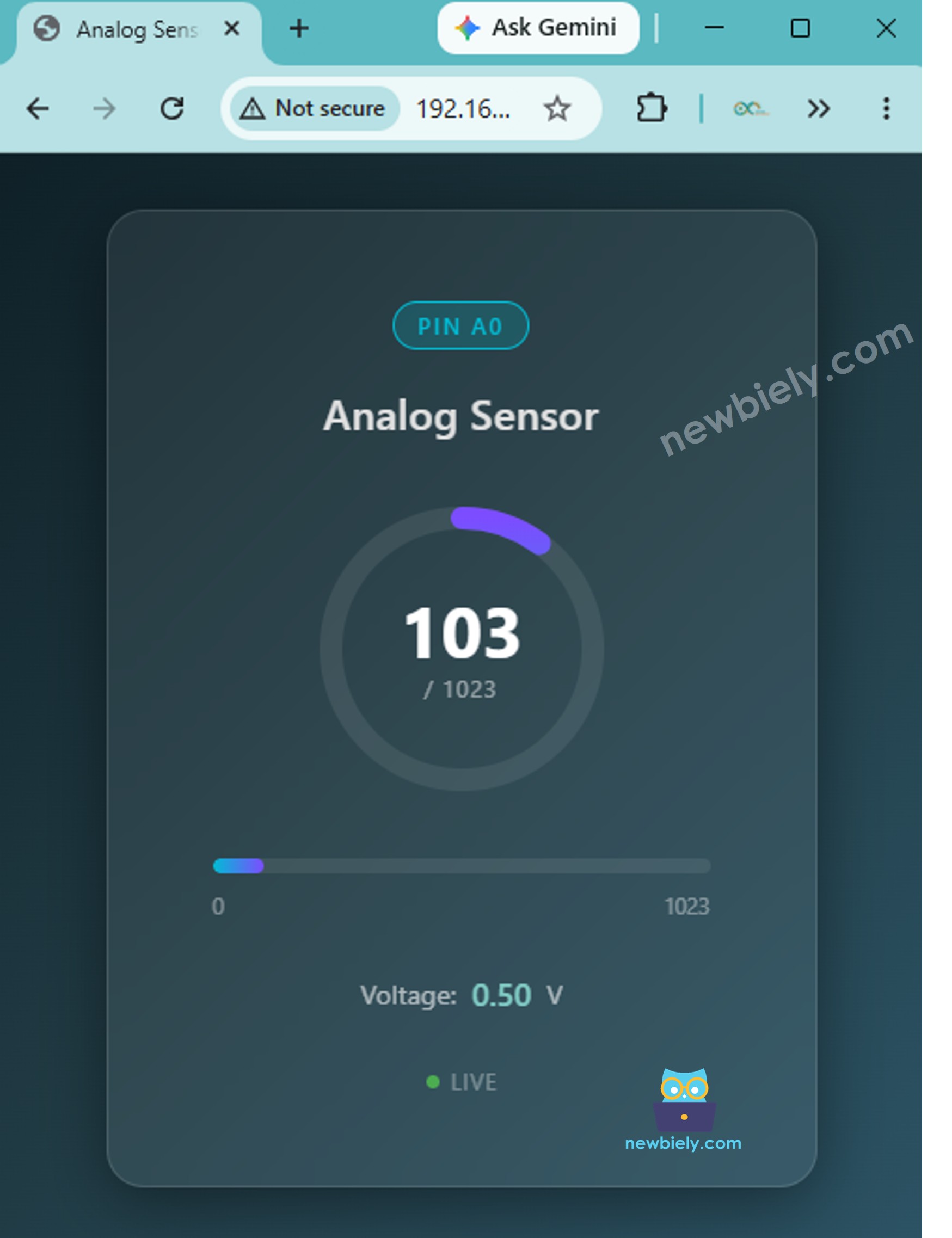 Arduino UNO Q Web Server Assets Page