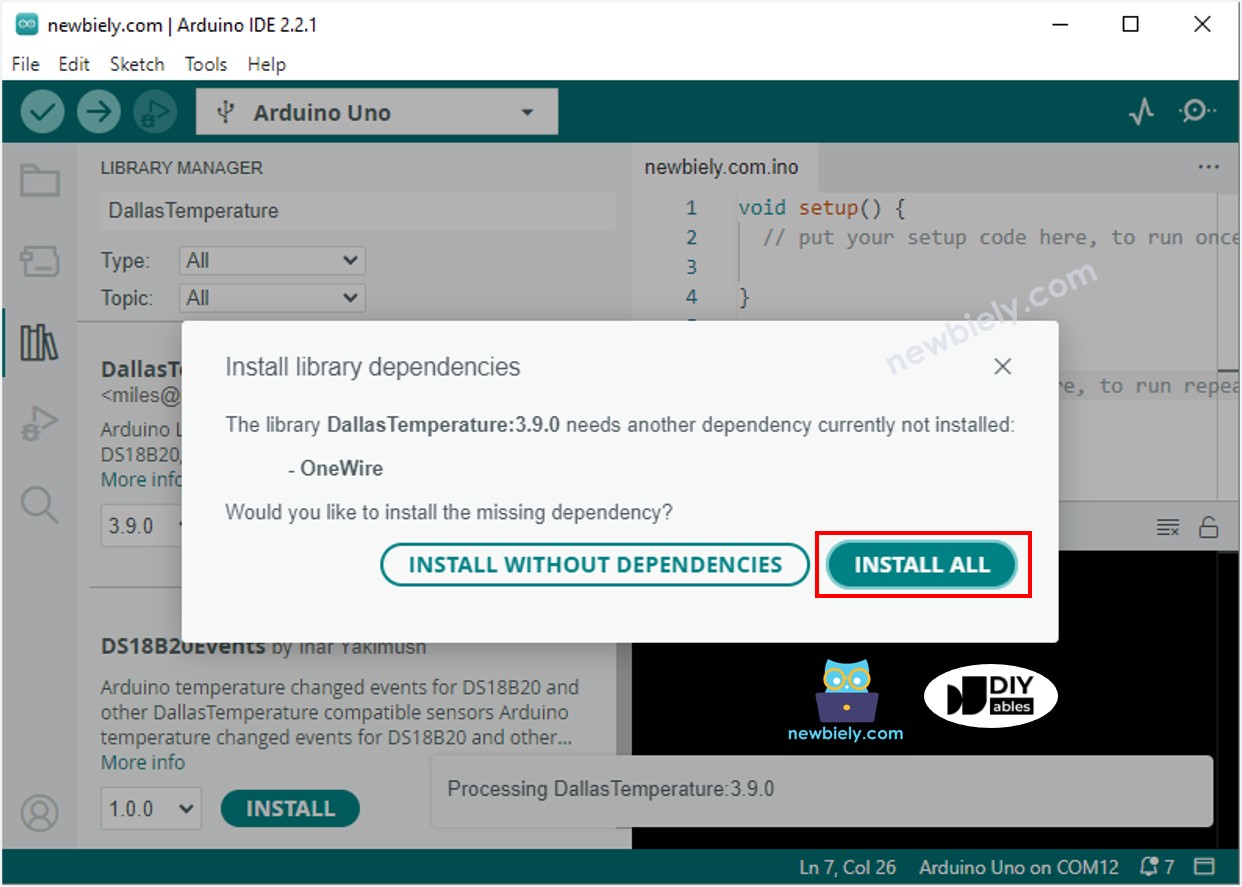 Arduino UNO R4 onewire library