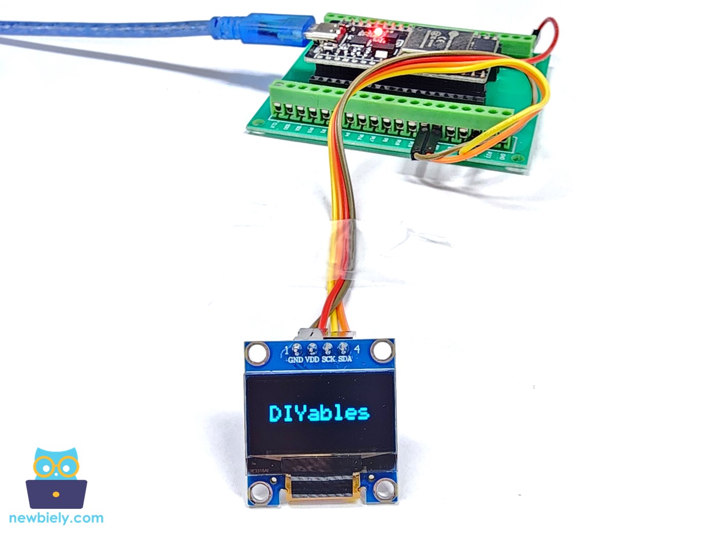 ESP32 MicroPython OLED vertical and horizontal center align