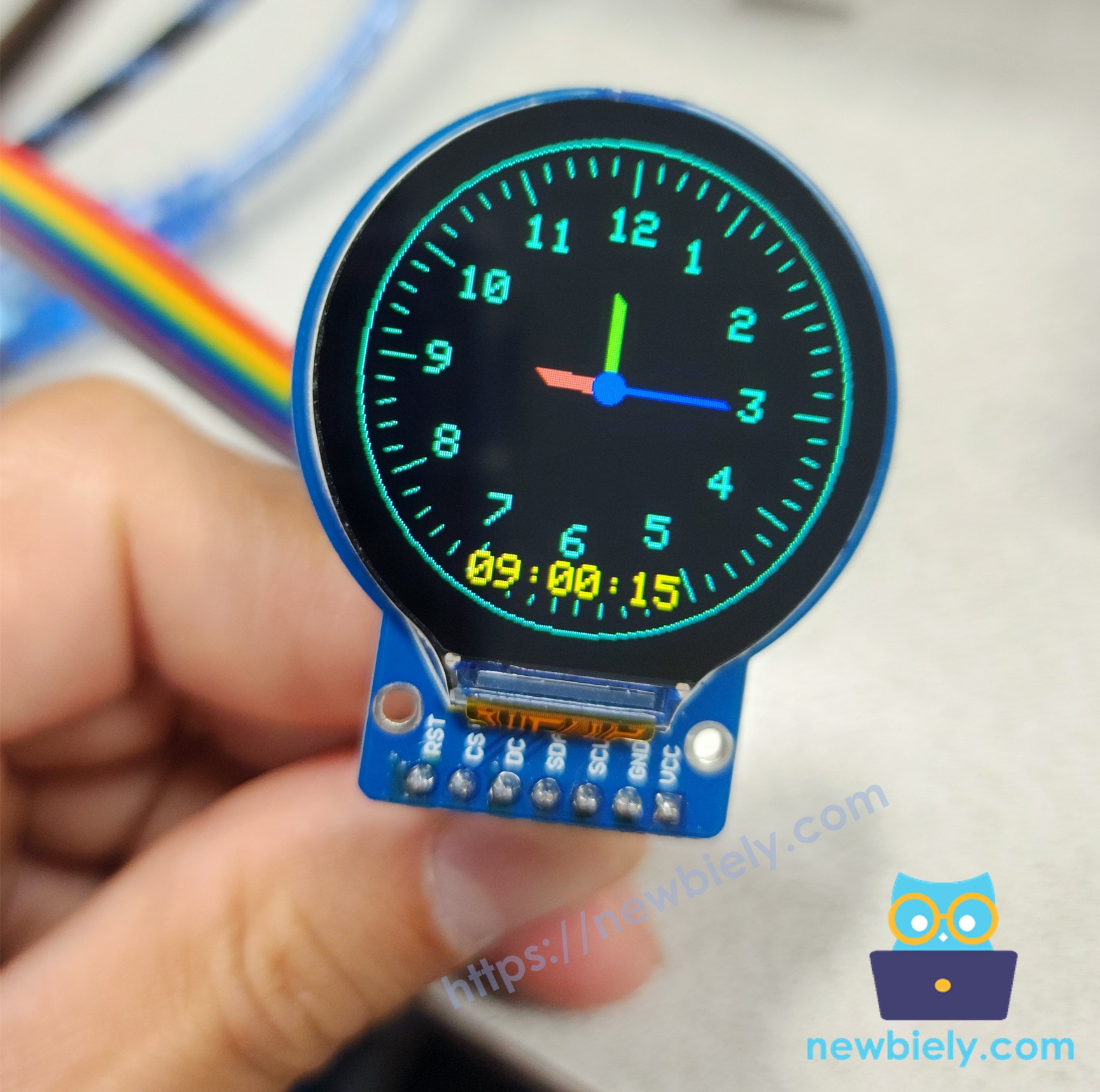 ESP32 S3 Round Circular TFT LCD Display Screen display Clock Watch