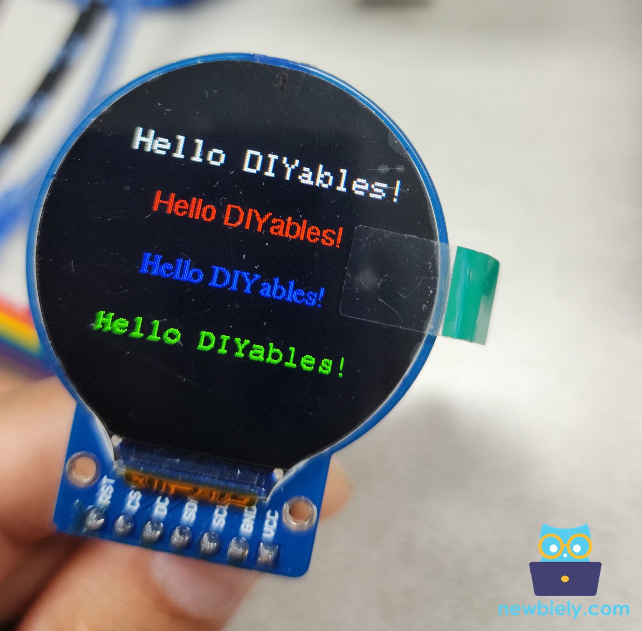 ESP32 S3 Round Circular TFT LCD Display Screen External Font