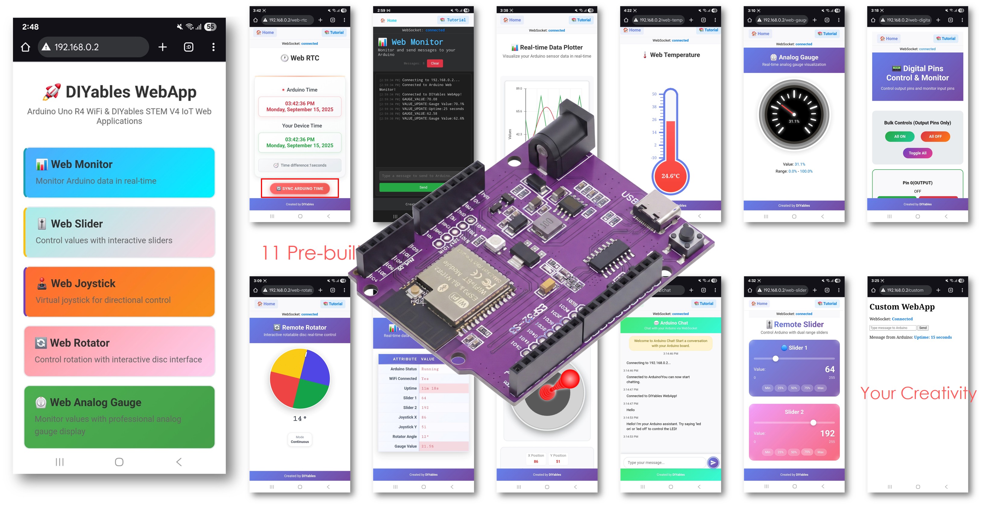 ESP32 S3 Uno web apps