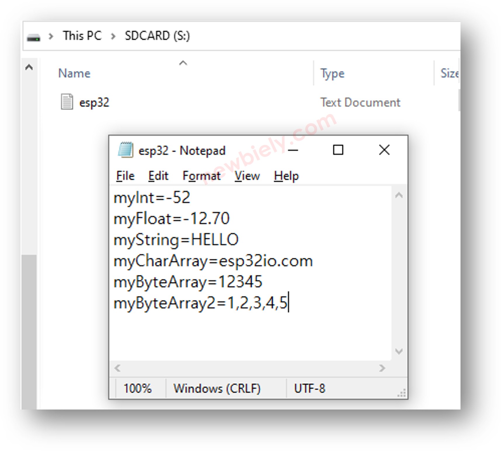 ESP32 S3 writes key-value to Micro SD Card