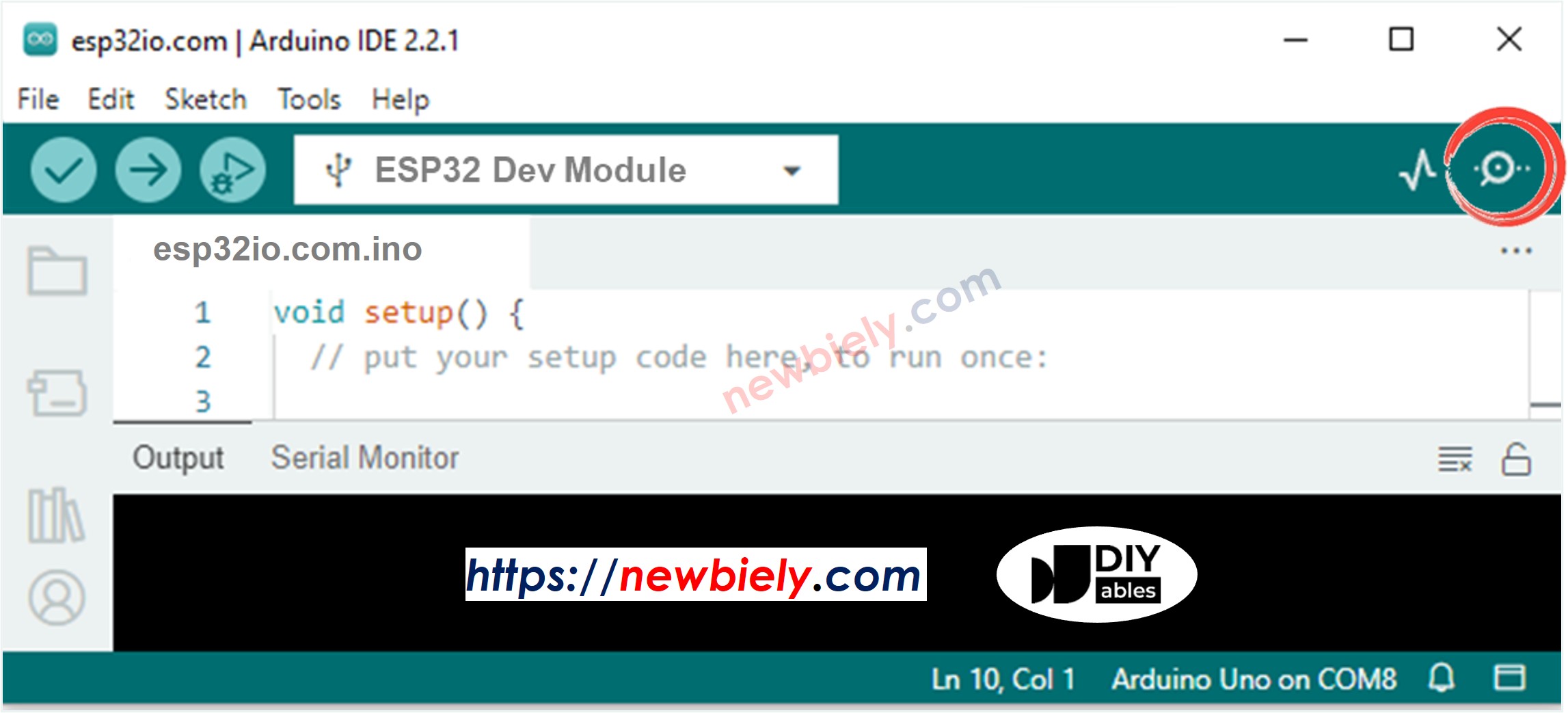 Arduino IDE 2 - How to open serial monitor