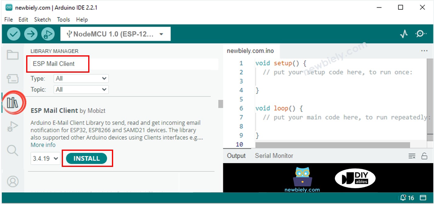 ESP8266 NodeMCU ESP Mail Client library