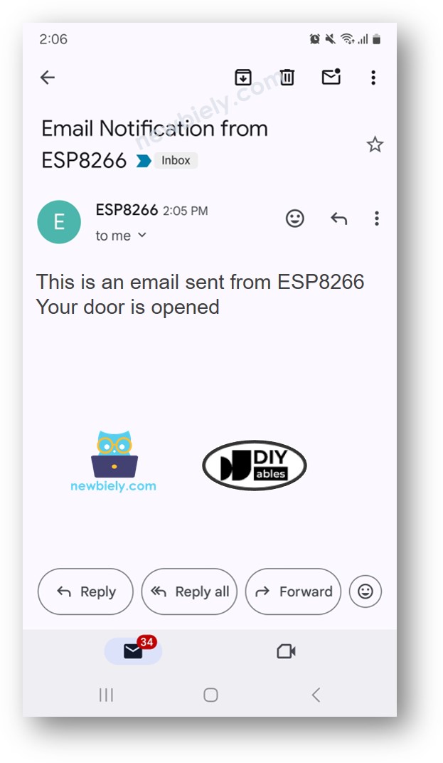 ESP8266 NodeMCU door sensor email