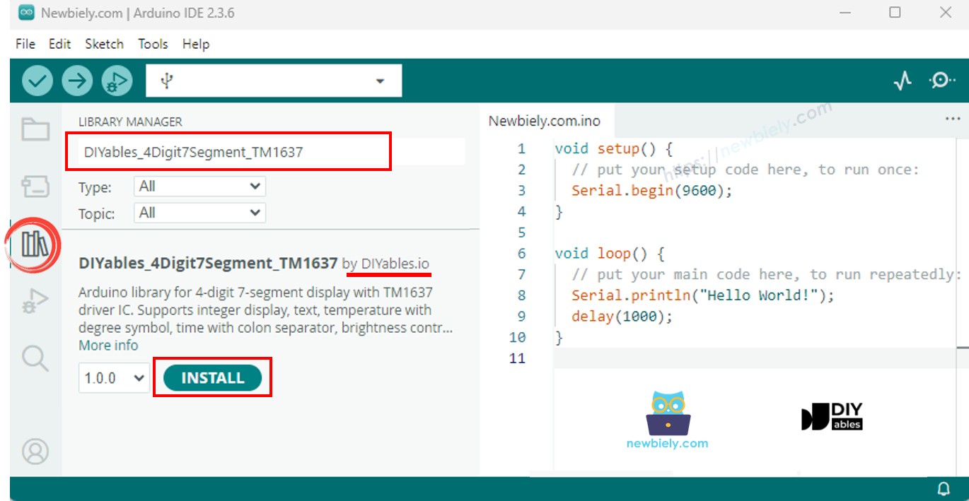 ESP8266 NodeMCU TM1637 4-Digit 7-Segment Display library