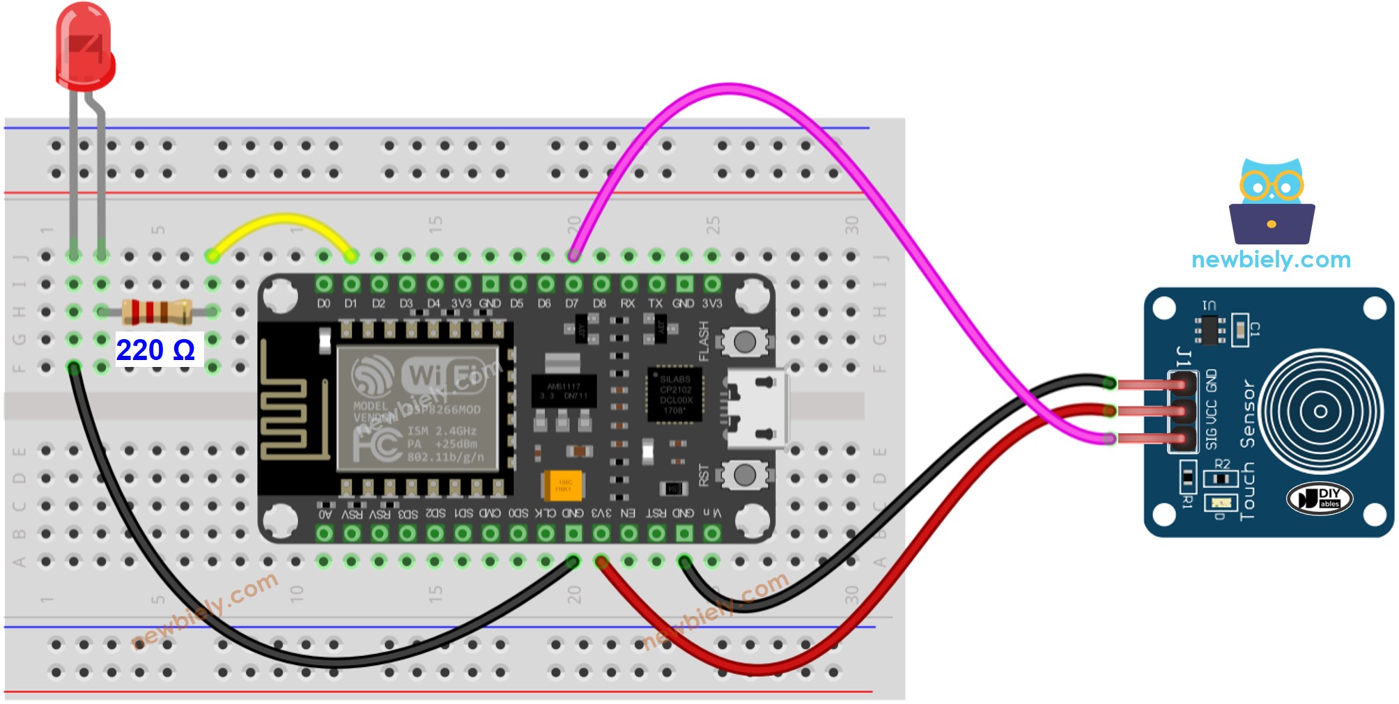 DIYables Relay 5V 1-Channel for Arduino, ESP32, ESP8266, Raspberry Pi