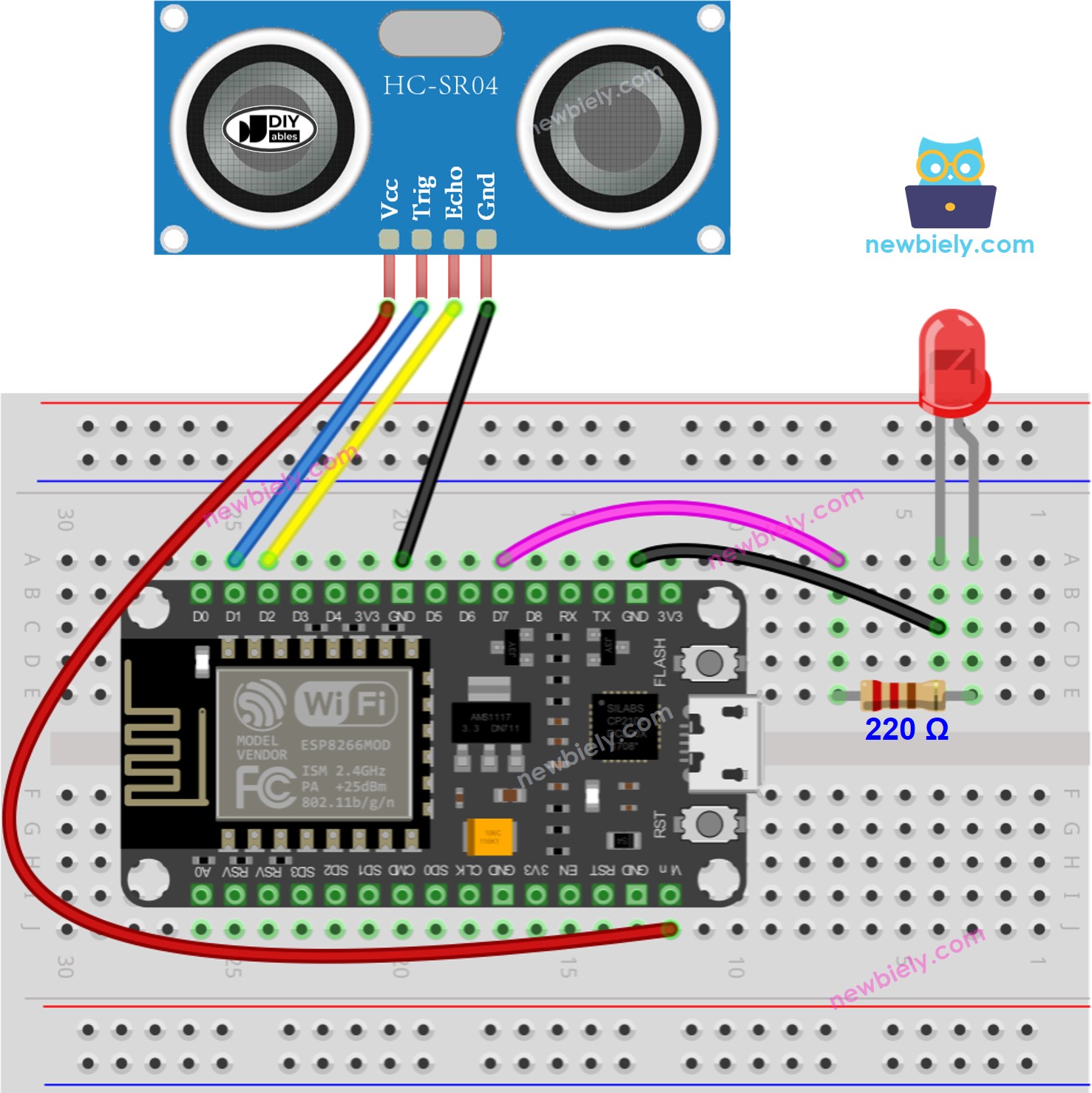 DIYables DS18B20 Temperature Sensor for Arduino, ESP32, ESP8266