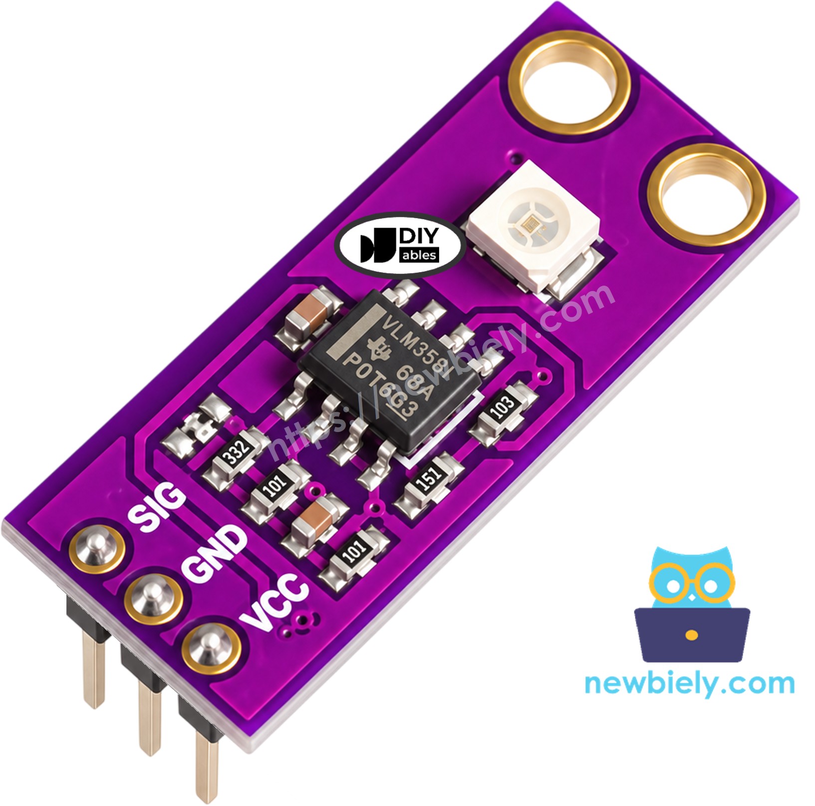 GUVA-S12SD UV Sensor Pinout
