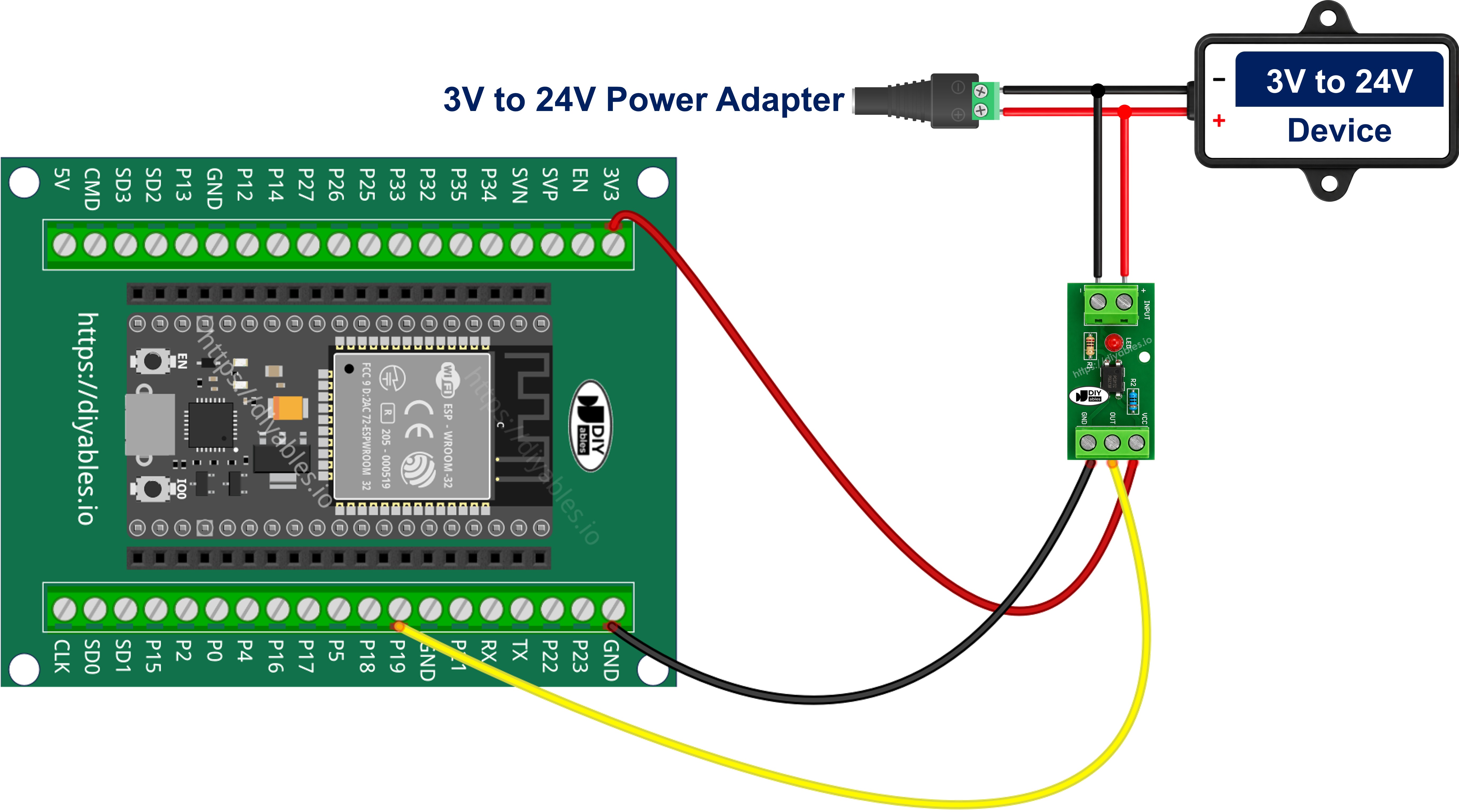 How to connect ESP32 and PC817 optocoupler isolation module