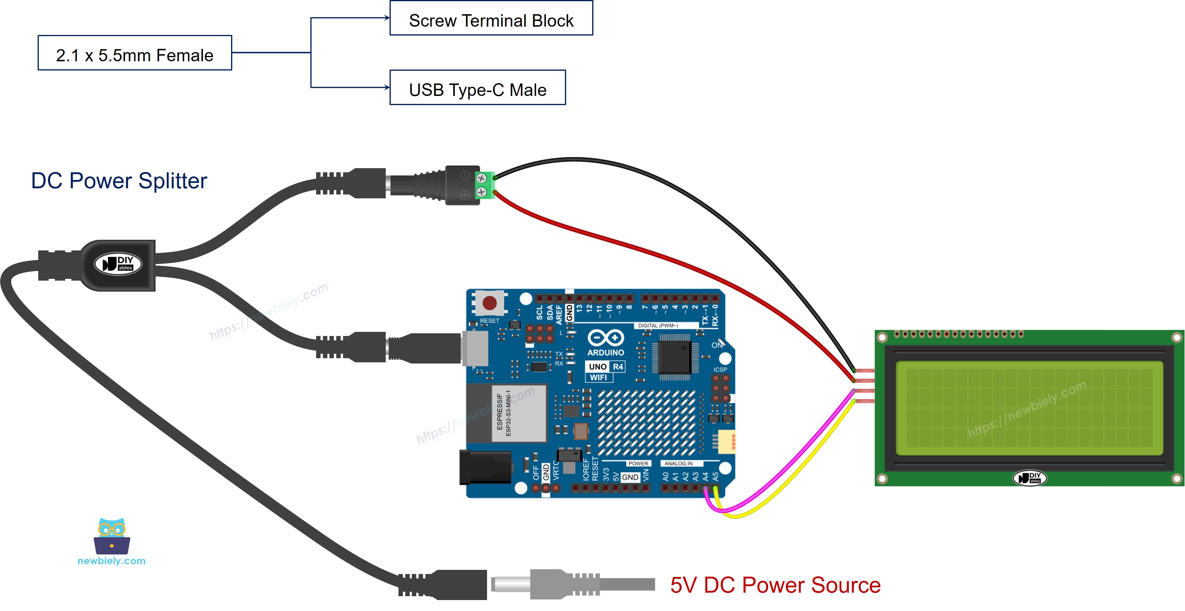 how to power Arduino Uno R4