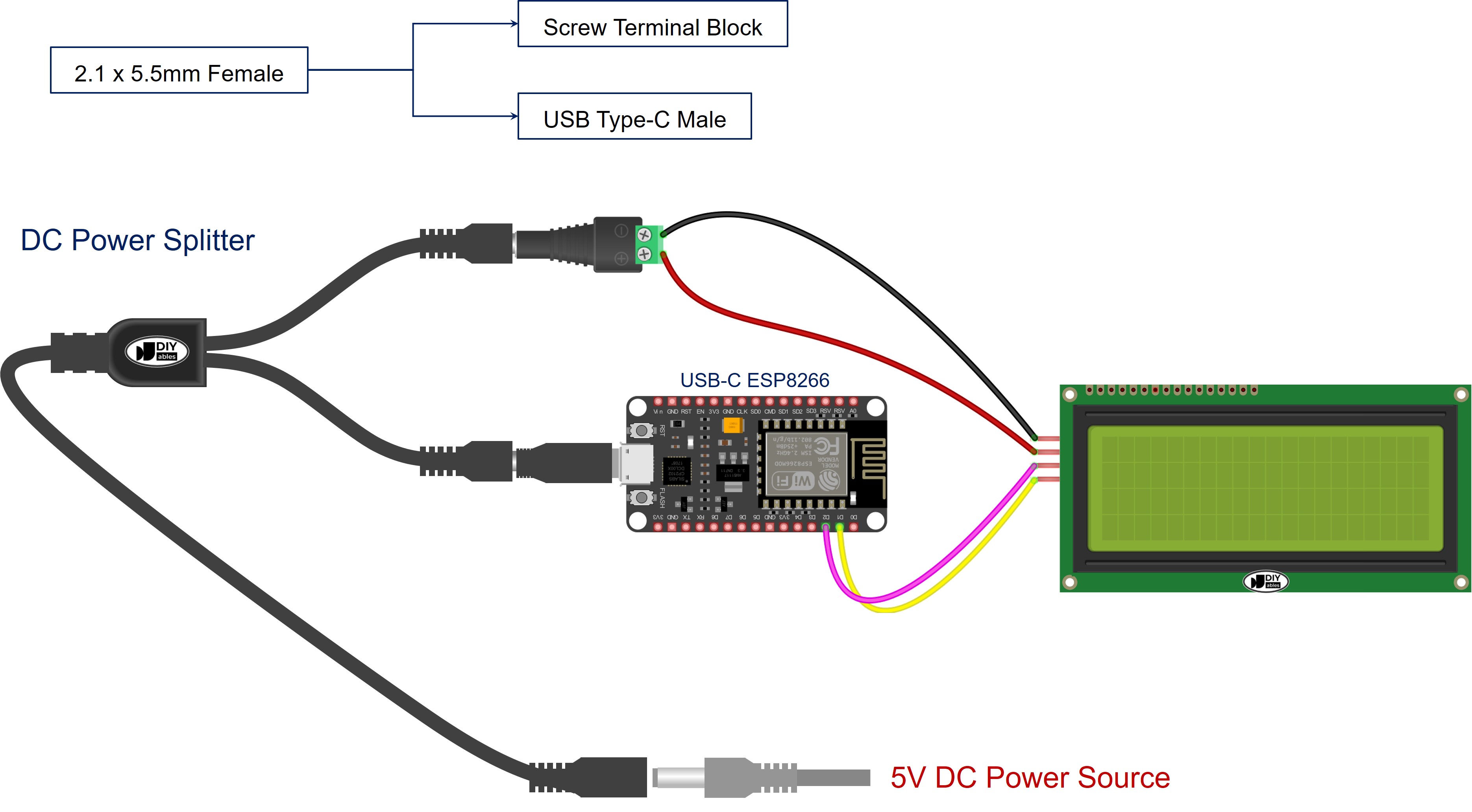 how to power ESP8266 NodeMCU