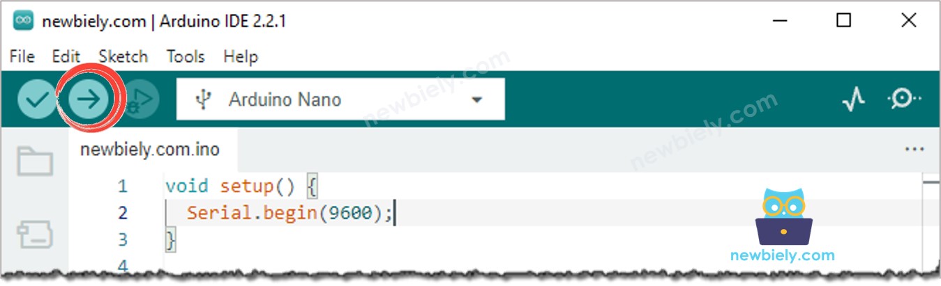 Arduino IDE Upload Code