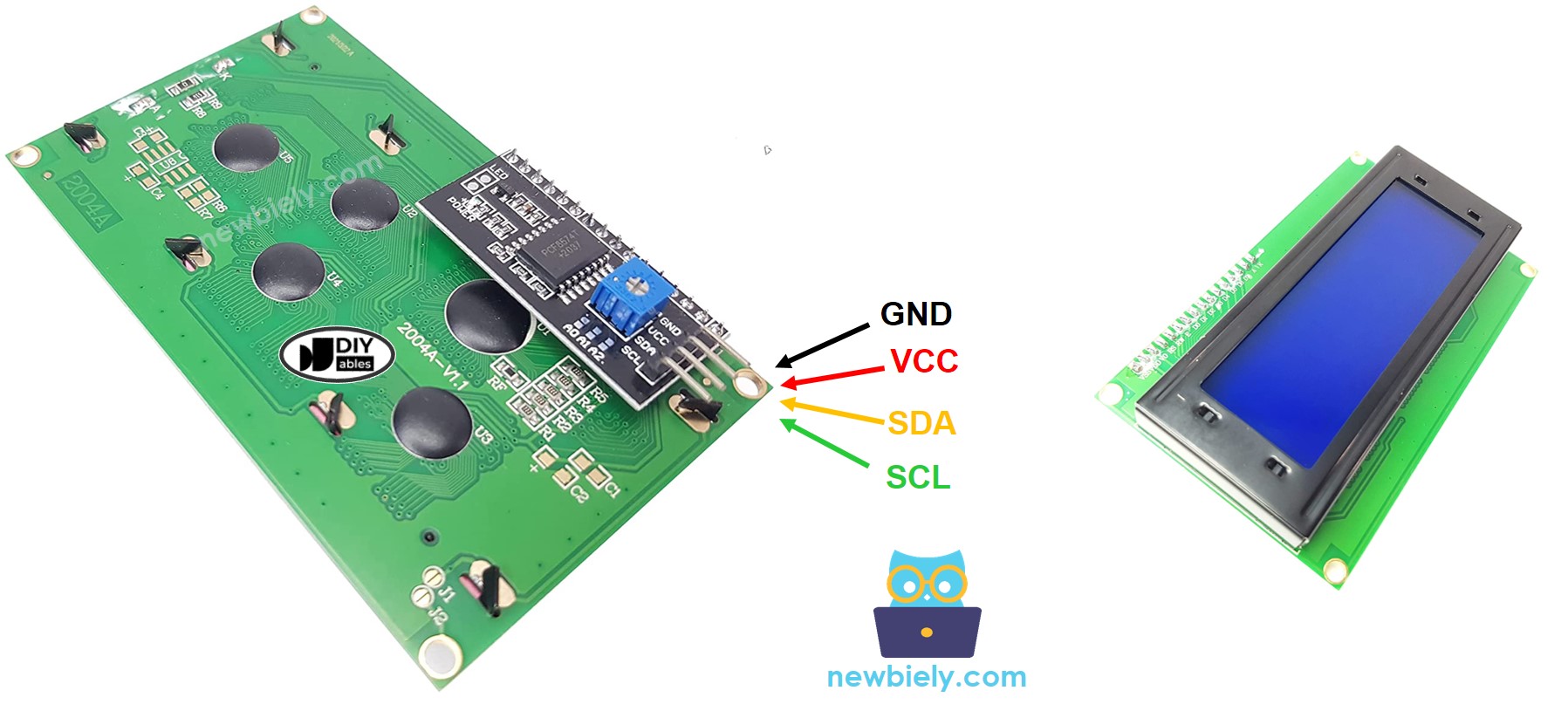 LCD I2C pinout