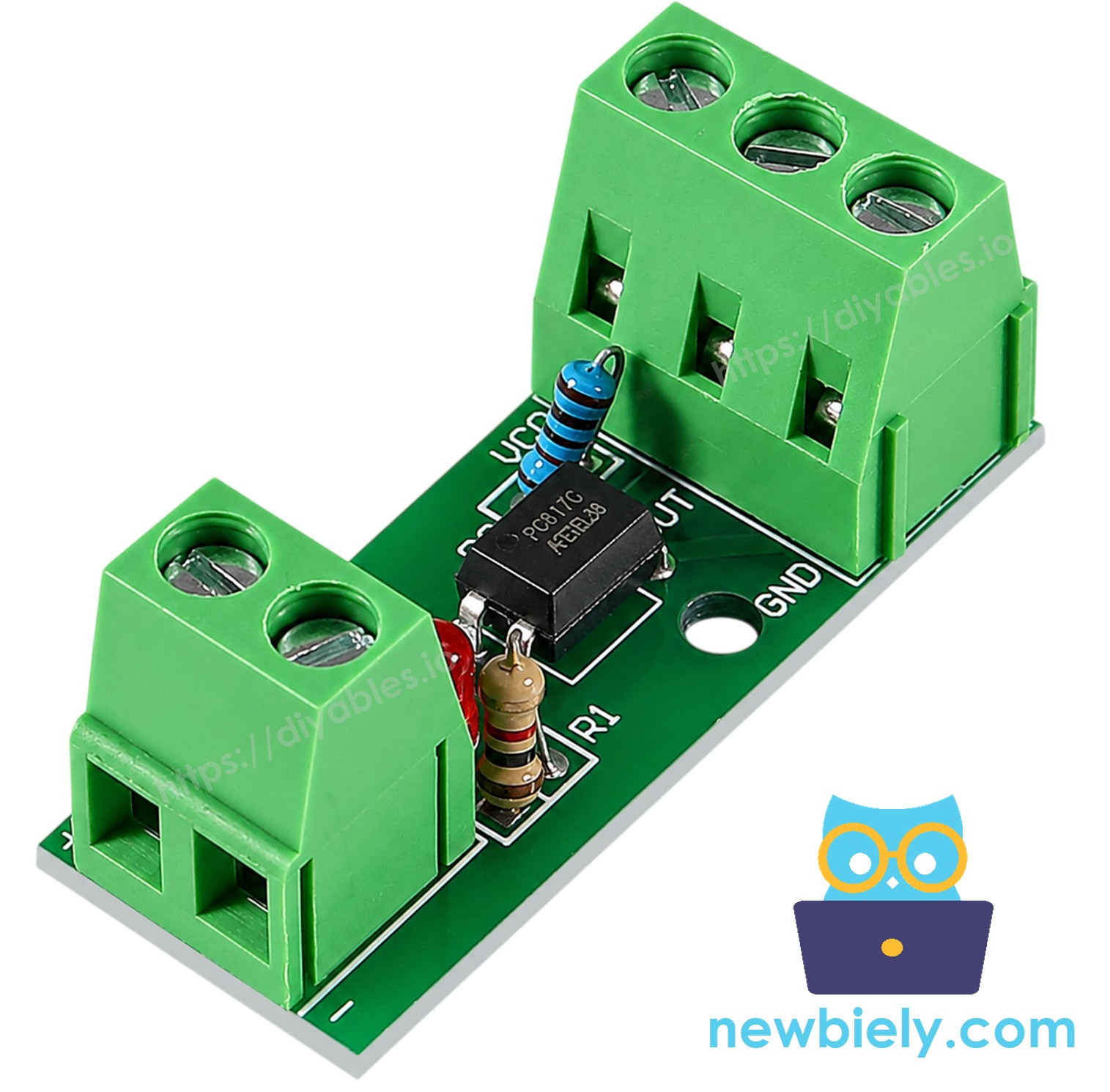 PC817 optocoupler isolation module used with Arduino and MicroPython