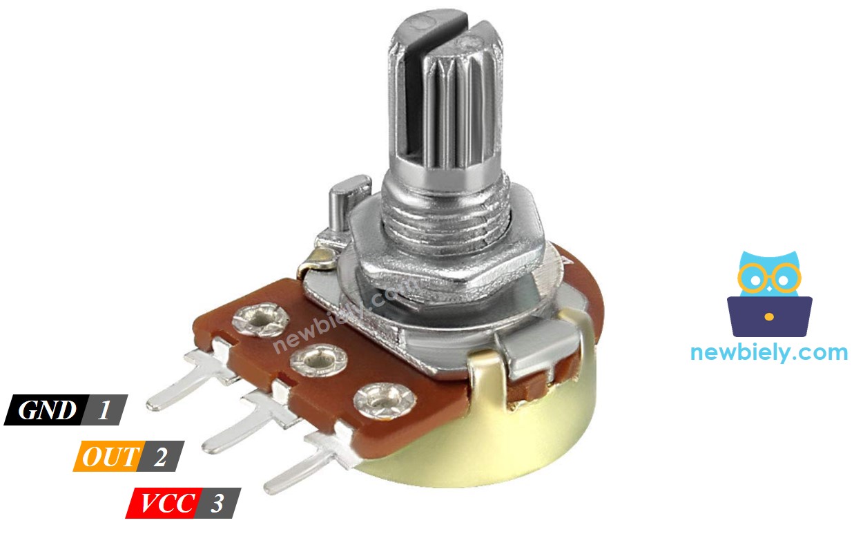 Potentiometer pinout