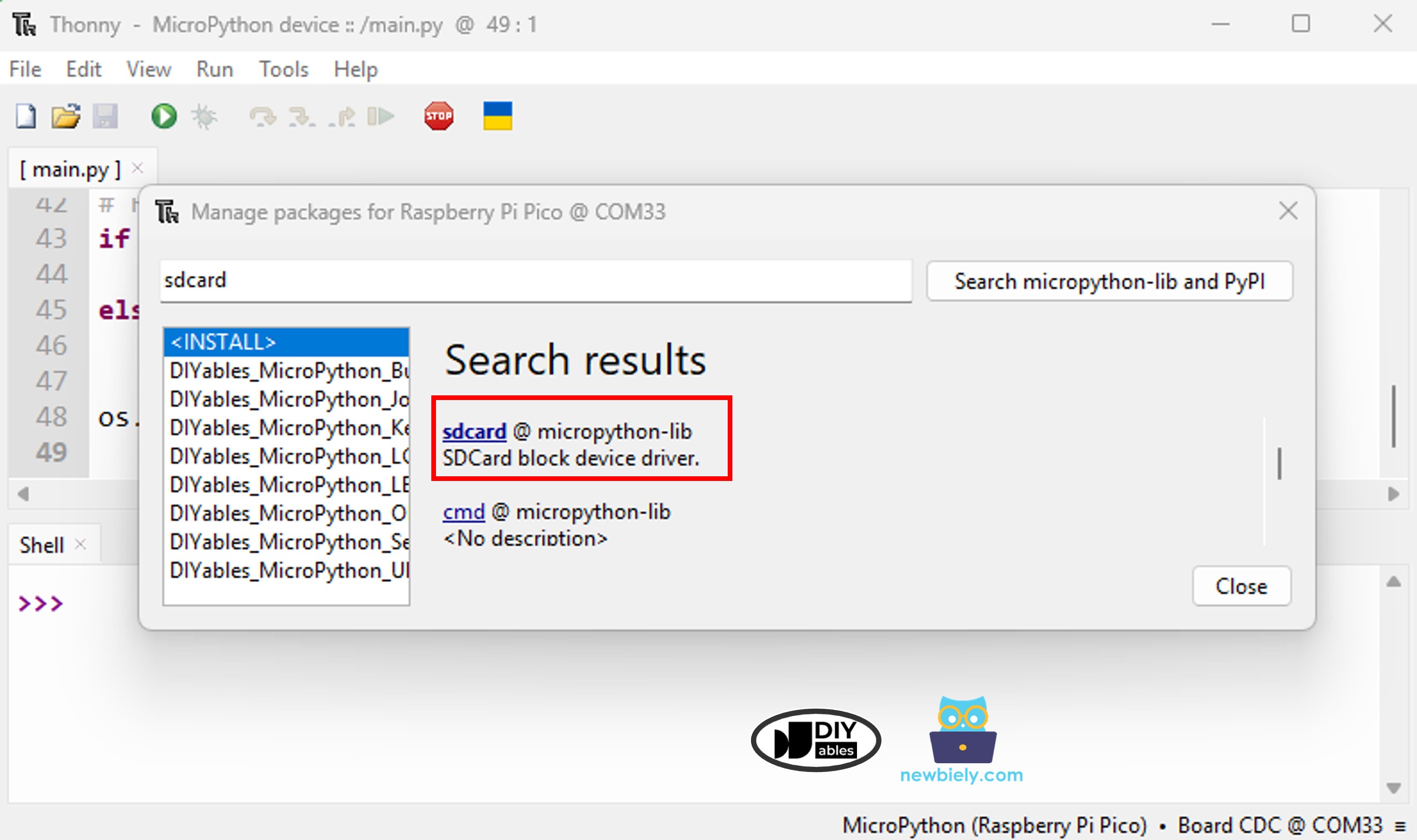 Raspberry Pi Pico SD Card library