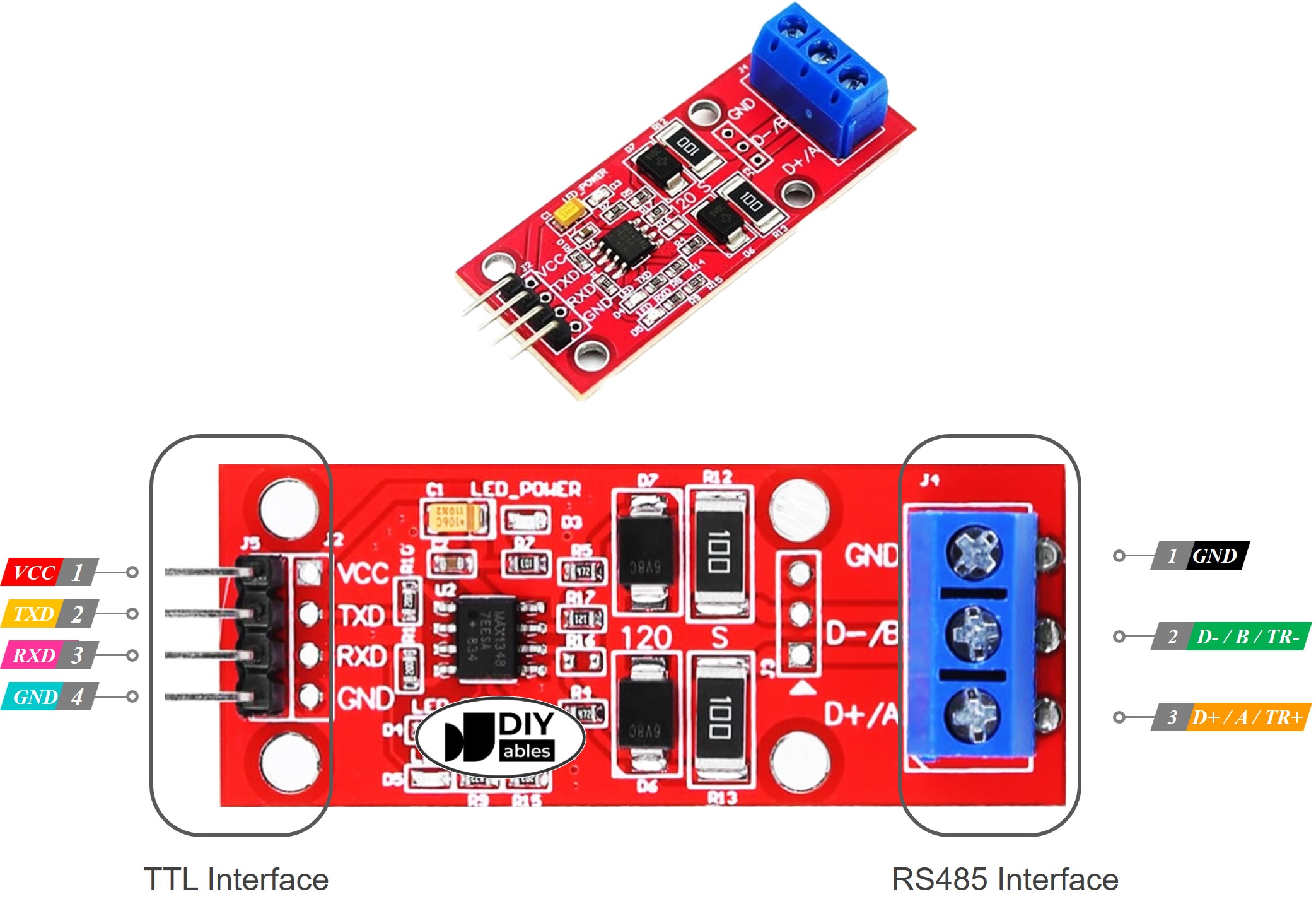 RS-485 module Pinout